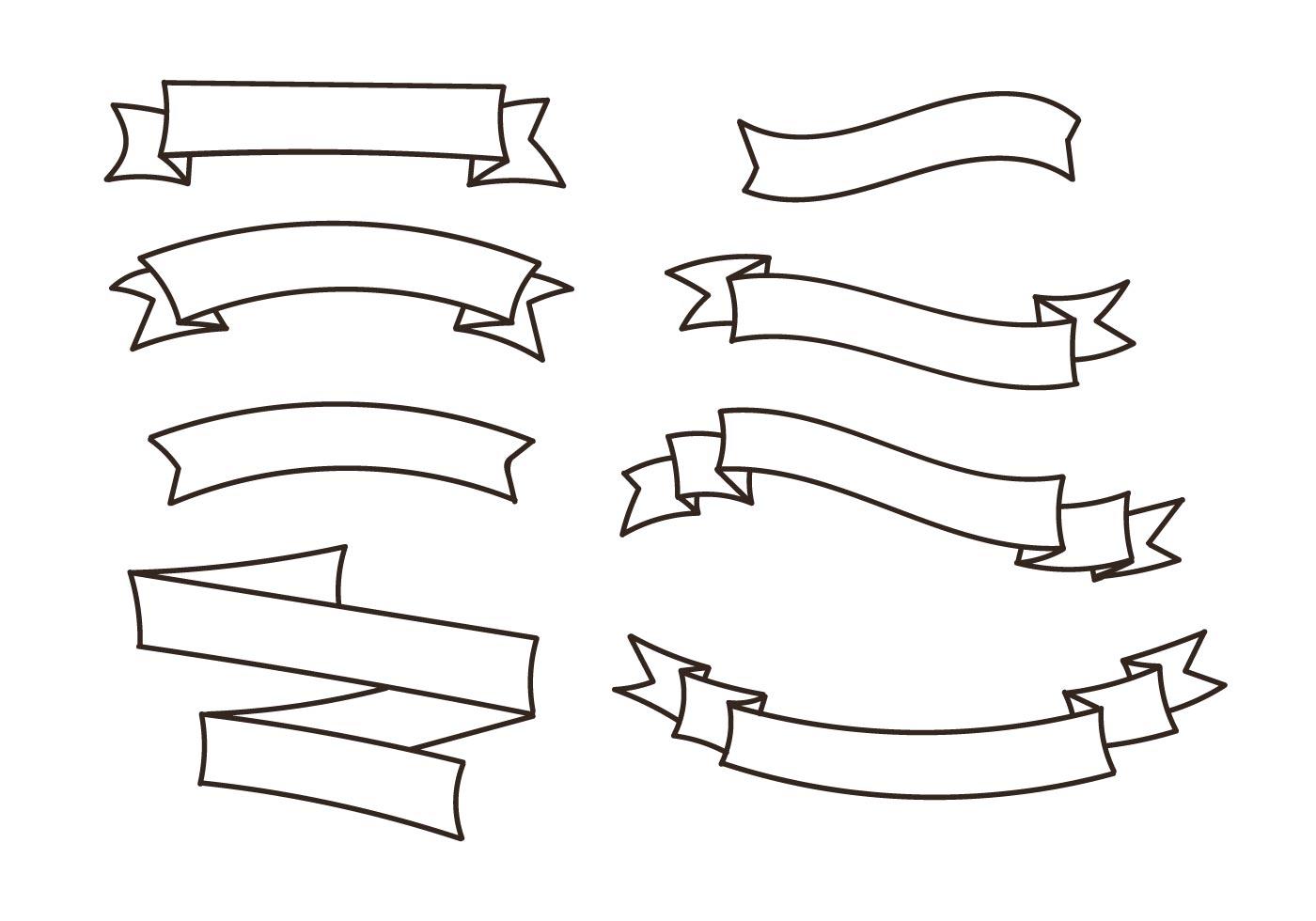 Ribbon Vectors Set 130286 Vector Art at Vecteezy
