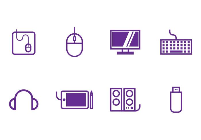 Computer Icon Set vector