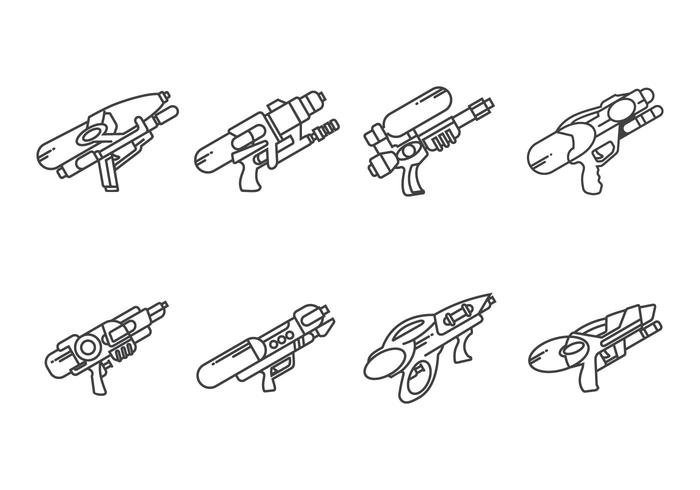 Water Gun Vectors