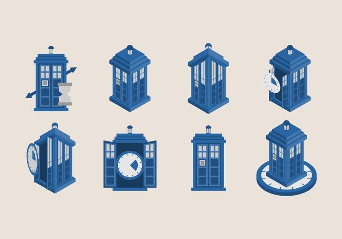 Tardis Iconos De Vectores