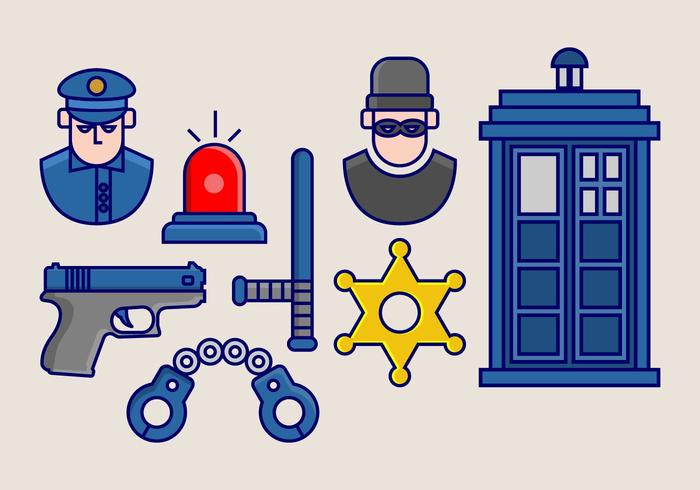 Tardis paquete de iconos de vectores