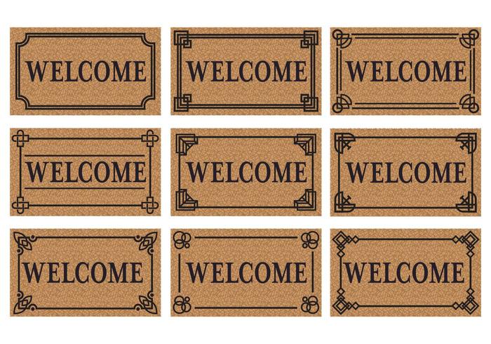 Welcome Door Mat Vector