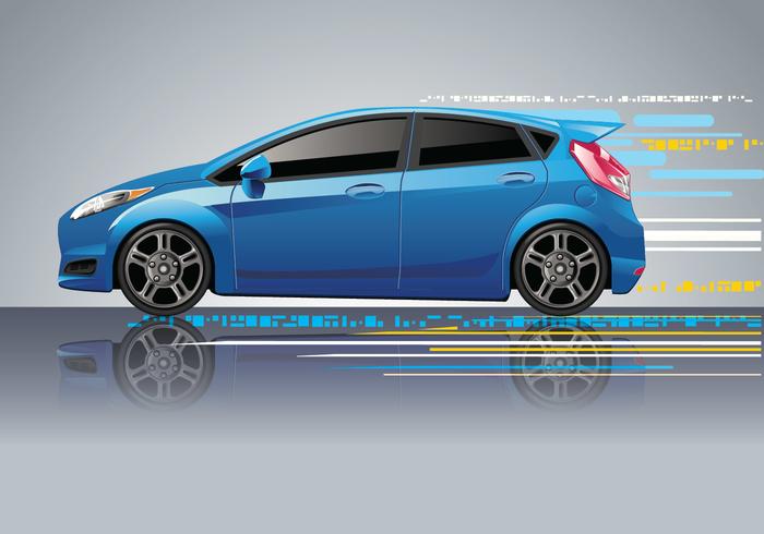 Blue Car Vector