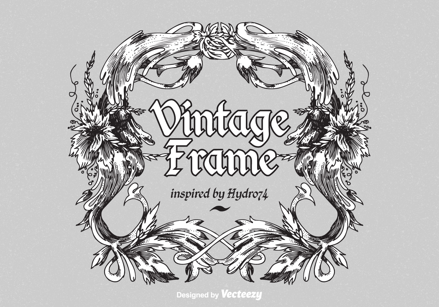 Download Vintage Ornate Vector Frame - Download Free Vector Art ...