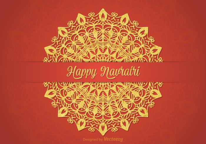 Free Happy Navratri Vector Card