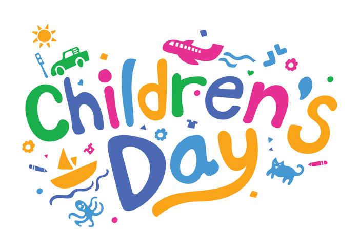 Fun Childrens Day Vector Illustration