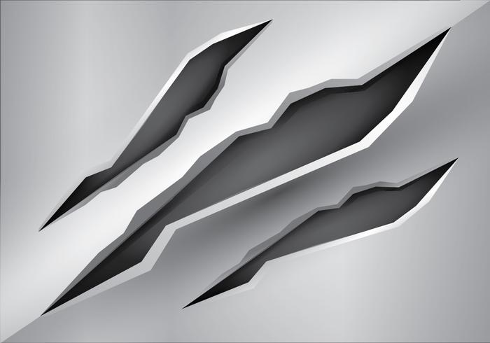 Free Metal Tear Vector Illustration