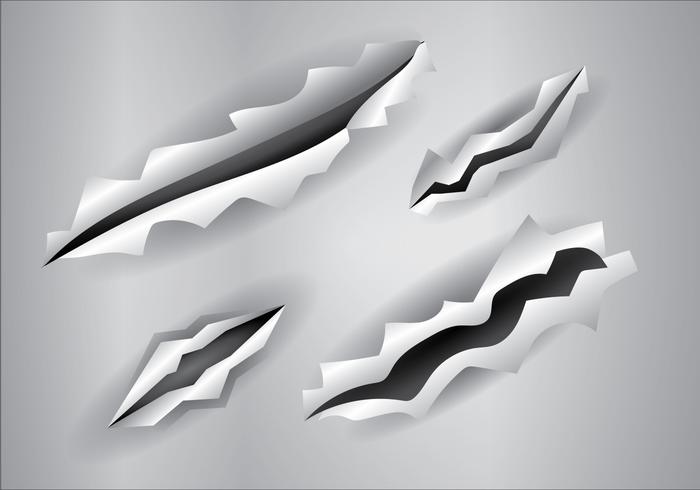 Free Metal Tear Vector Illustration