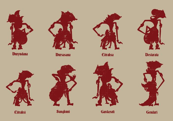 Javanese Puppet Culture vector