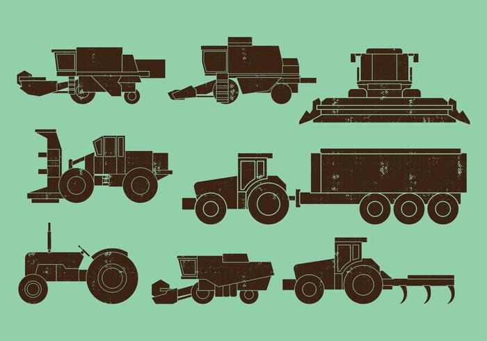 Download Agriculture Machines Tractors Combine Icons - Download ...