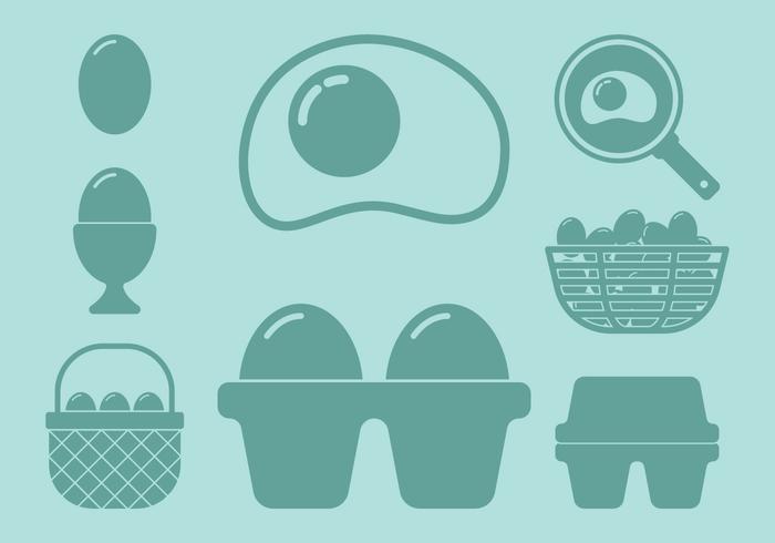 Egg Icons vector