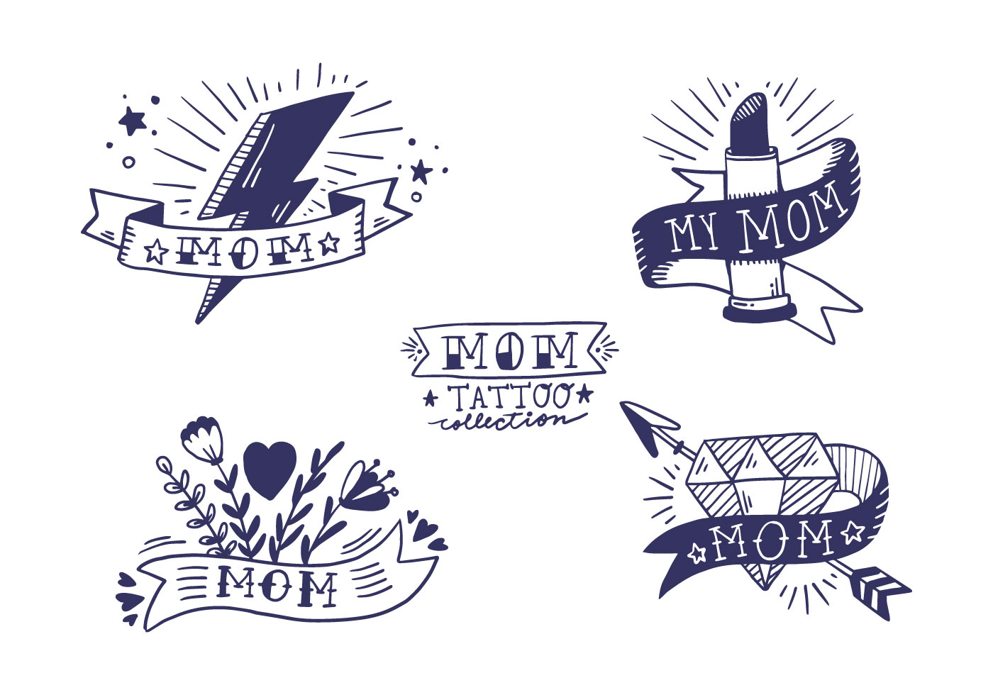 Download Free Mom Tattoo Collection - Download Free Vectors ...
