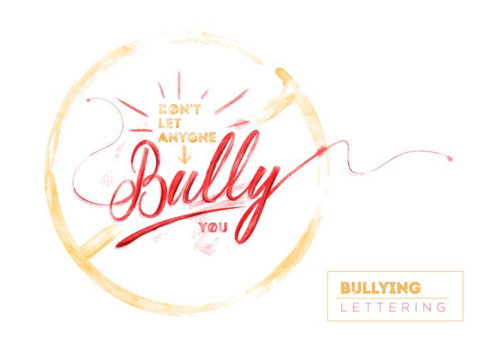 Free Bullying Watercolor Vector