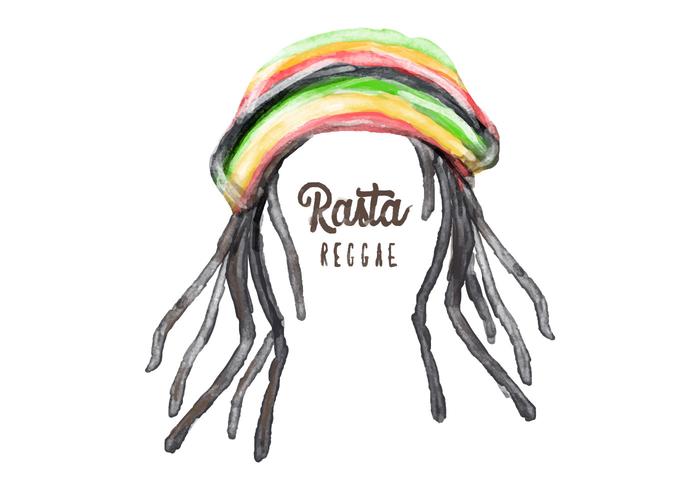 Free Dreads Hat Watercolor Vector