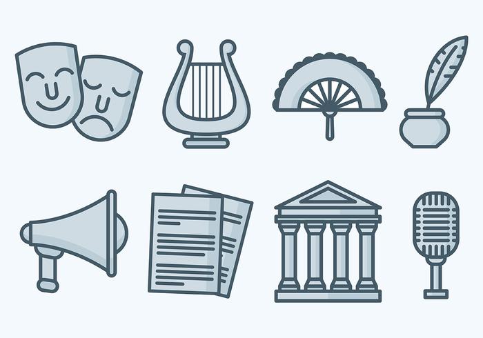 Free Teatro Icons Vector