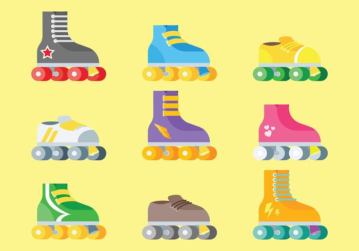 Free Roller Derby Icons Vector