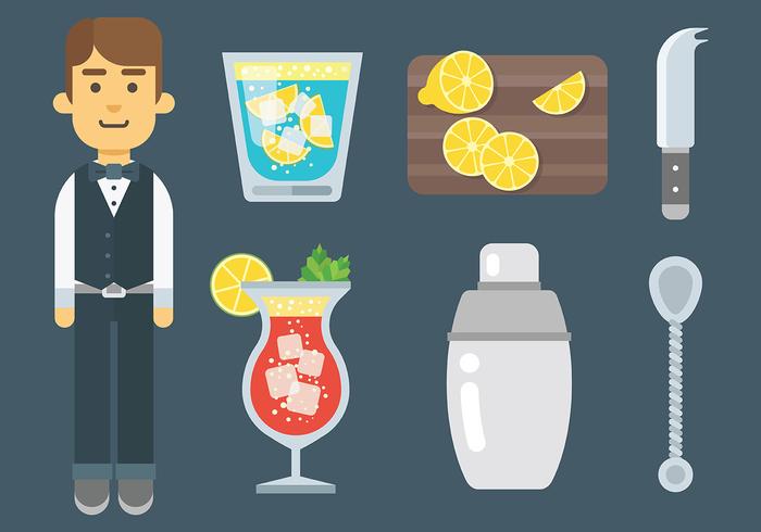 Free Barman Icons Vector