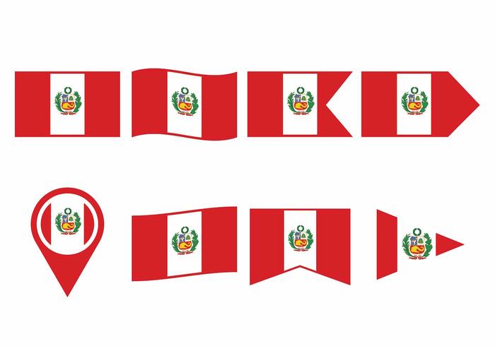 Bandera de Perú vector