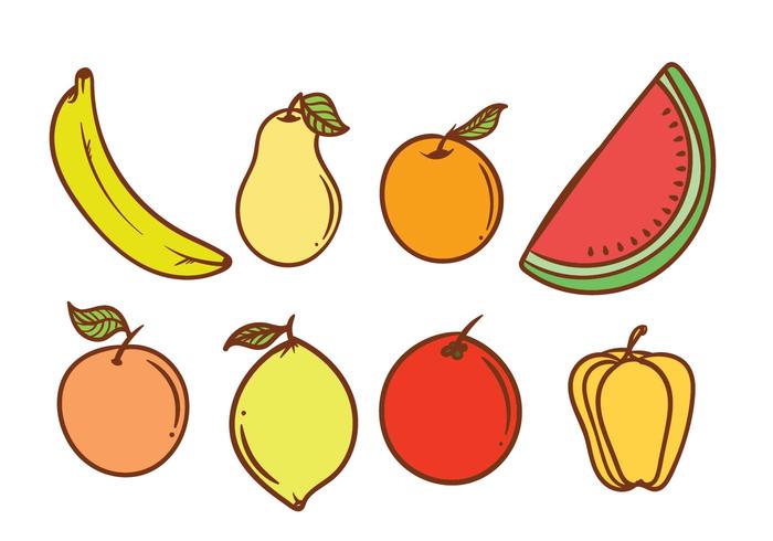 Free Fruit Fridge Magnet Vector