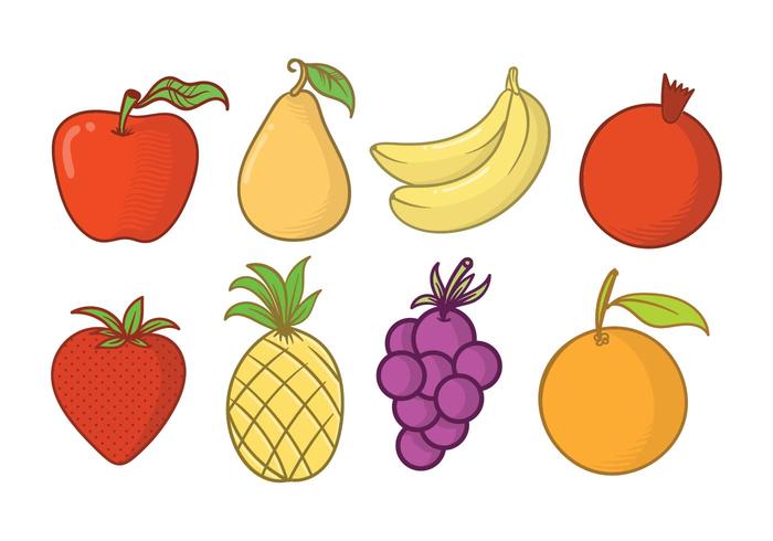 Free Fruit Fridge Magnet Vector