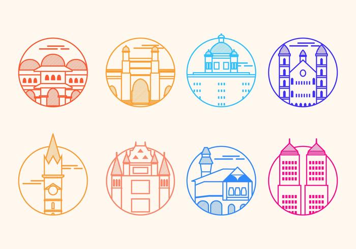 Free Mumbai Landmark Vector Icon