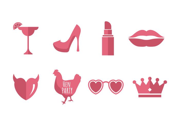 Free Hen Party Icons Vector Free Hen Party Icons Vector