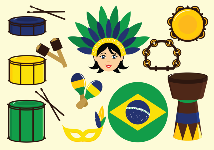 Samba Vector Iconos