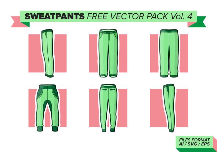 Sweatpants Free Vector Pack Vol. 4 - Download Free Vectors, Clipart ...