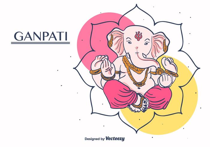 Ganpati Vector Background