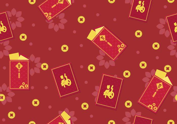 Red Chineese New Year Packet Design vector