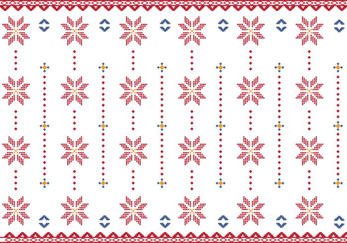 Pattern Of Indonesian Songket Illustration vector