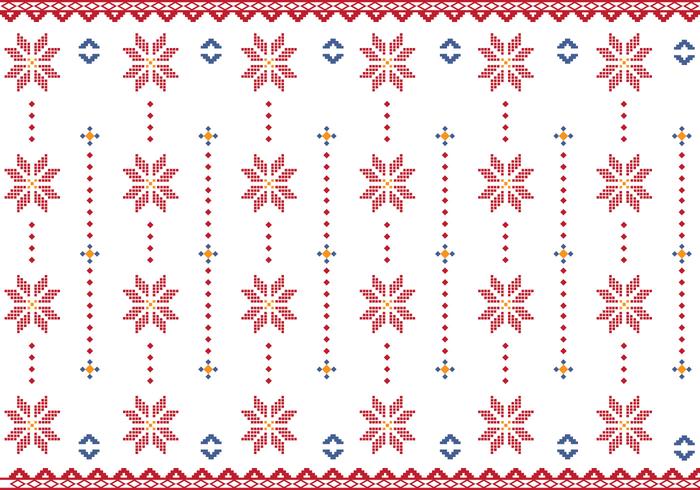 Pattern Of Indonesian Songket Illustration vector