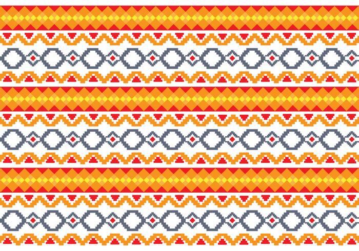 Pattern Of Indonesian Songket Illustration 3 vector