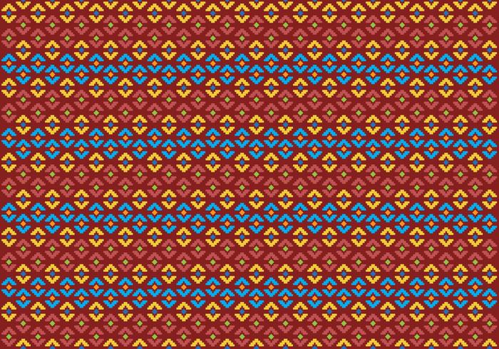 Pattern Of Indonesian Songket Illustration 2 vector