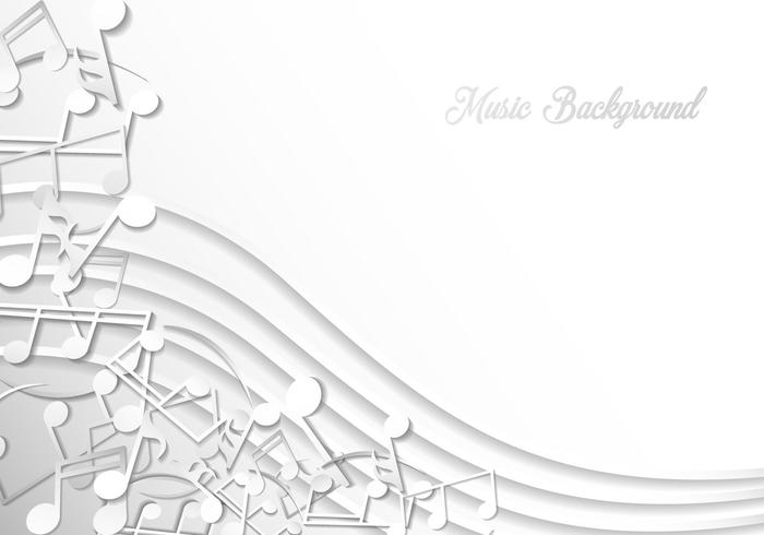 Note Of Music Background Template vector