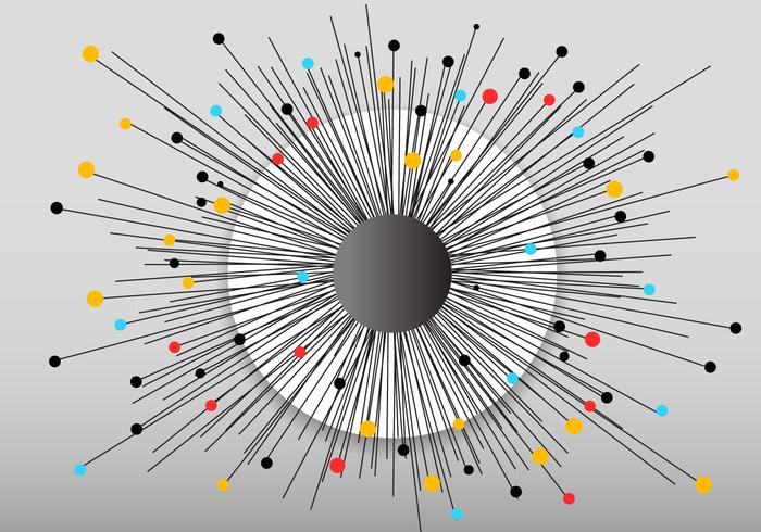 Geométrico Sunburst Resumen Radiador Vector Set