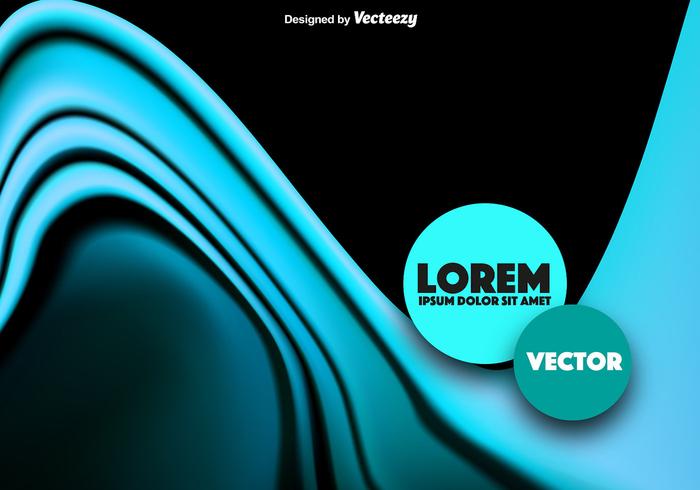 Abstract Blue Wave Vector