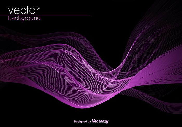 Fondo de la onda púrpura del vector