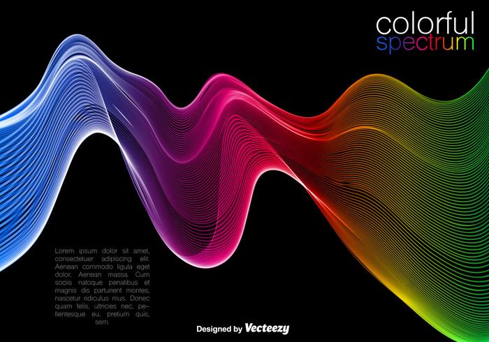 Vector Colorful Wave Background