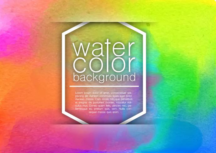 Abstract Watercolored Background - Vector Template