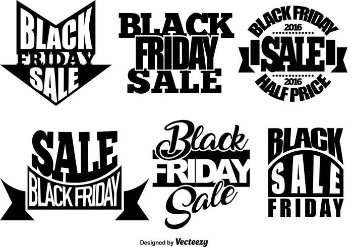 Set Of Black Friday Templates vector