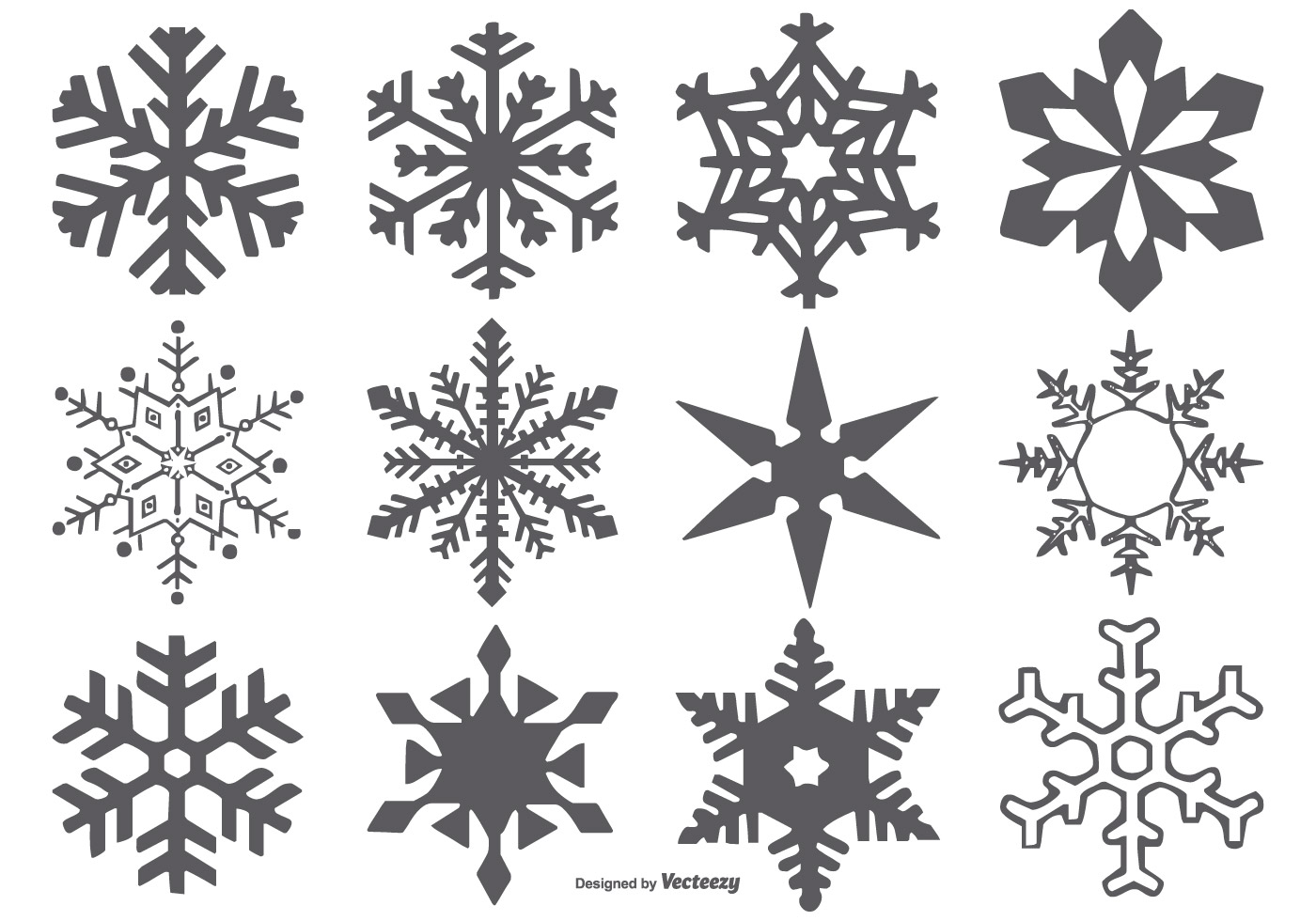 Download Vector Snowflake Shapes - Download Free Vector Art, Stock ...
