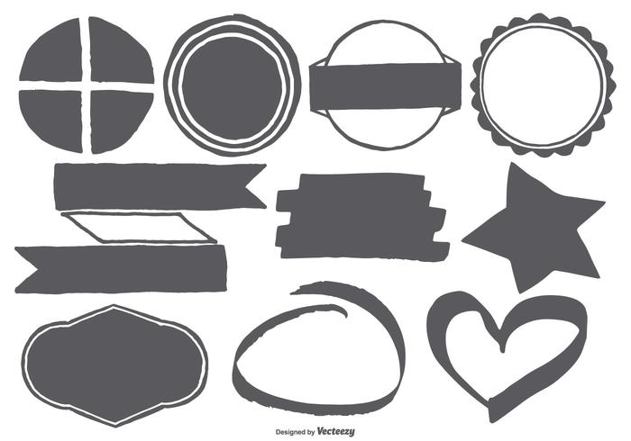 Download Hand Drawn Vector Shapes 130908 - Download Free Vectors, Clipart Graphics & Vector Art