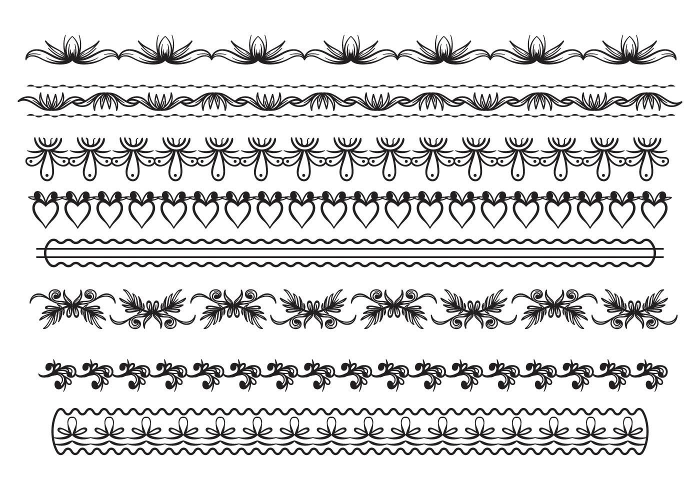 Free Lace Trim Vector 130939 Vector Art at Vecteezy