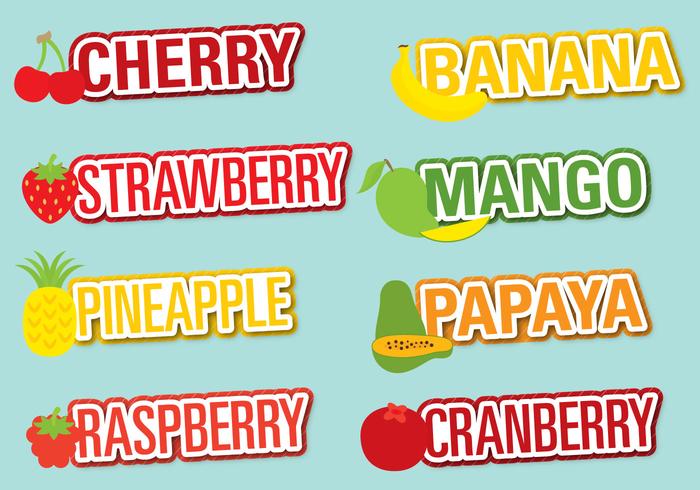 Fruit Flavors vector