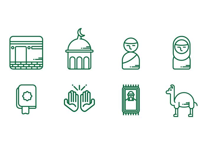 Makkah Icons vector
