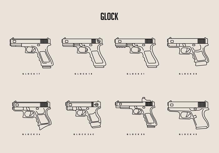 Glock Vectors Glock Vectors
