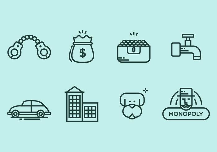 Monopoly Icon Set Monopoly Icon Set