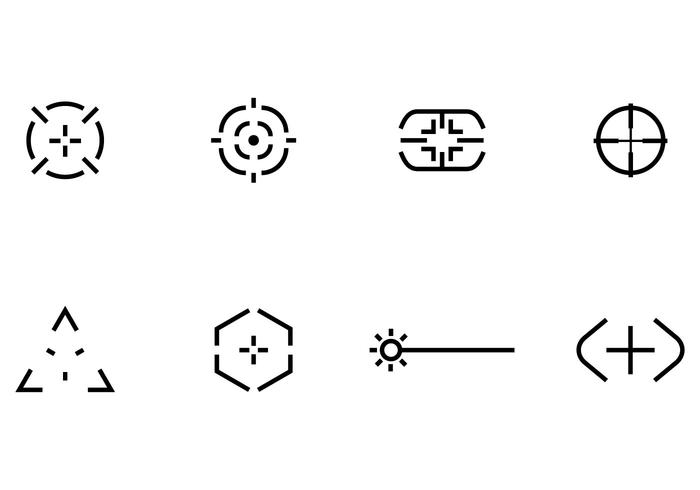 Laser Tag Icons vector