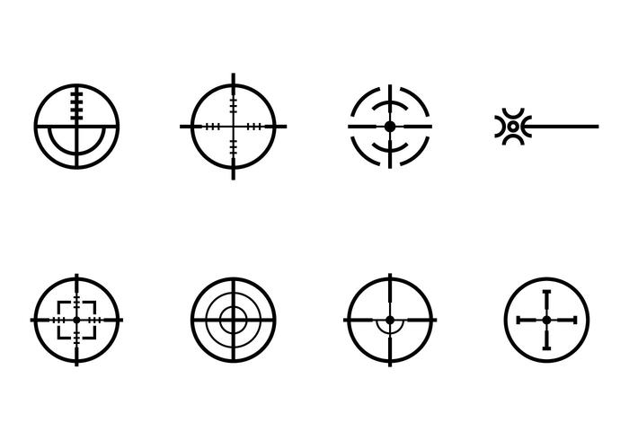 Laser Tag Icons vector